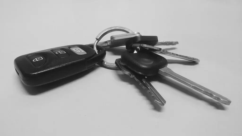 Trousseau de clés de voiture avec télécommande